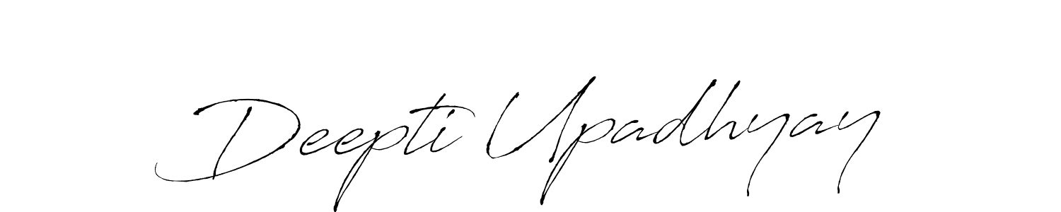 How to make Deepti Upadhyay signature? Antro_Vectra is a professional autograph style. Create handwritten signature for Deepti Upadhyay name. Deepti Upadhyay signature style 6 images and pictures png