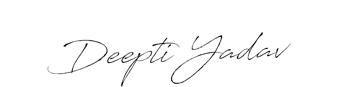 Make a beautiful signature design for name Deepti Yadav. With this signature (Antro_Vectra) style, you can create a handwritten signature for free. Deepti Yadav signature style 6 images and pictures png