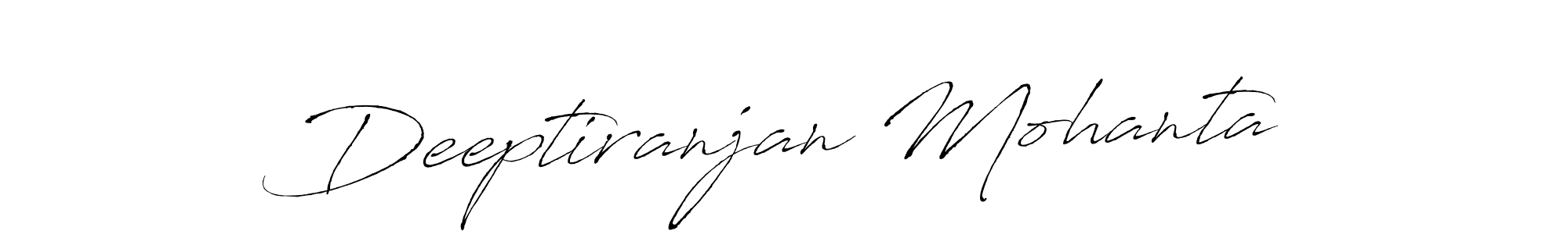 Make a beautiful signature design for name Deeptiranjan Mohanta. With this signature (Antro_Vectra) style, you can create a handwritten signature for free. Deeptiranjan Mohanta signature style 6 images and pictures png