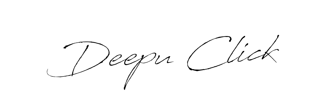 Make a beautiful signature design for name Deepu Click. With this signature (Antro_Vectra) style, you can create a handwritten signature for free. Deepu Click signature style 6 images and pictures png