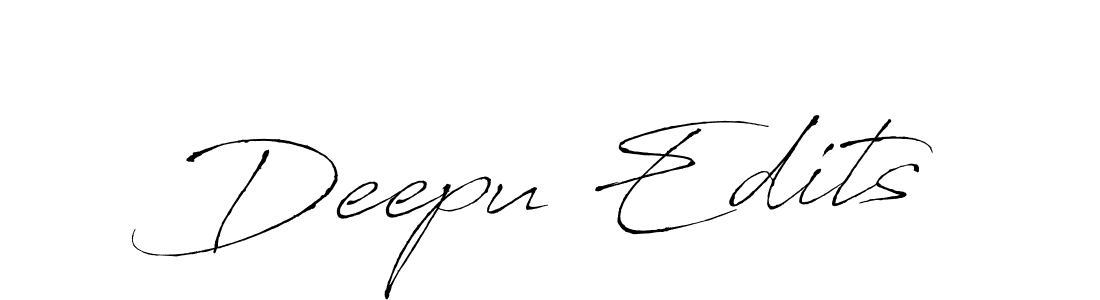 Similarly Antro_Vectra is the best handwritten signature design. Signature creator online .You can use it as an online autograph creator for name Deepu Edits. Deepu Edits signature style 6 images and pictures png