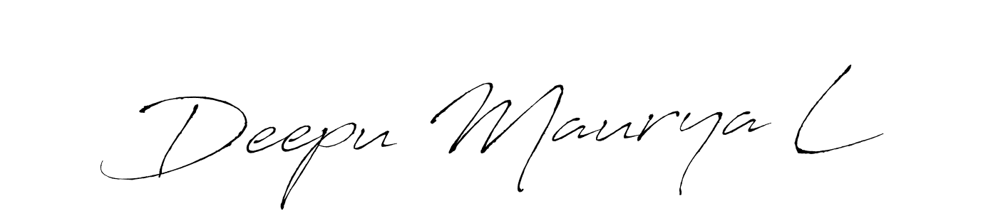 Make a beautiful signature design for name Deepu Maurya L. Use this online signature maker to create a handwritten signature for free. Deepu Maurya L signature style 6 images and pictures png