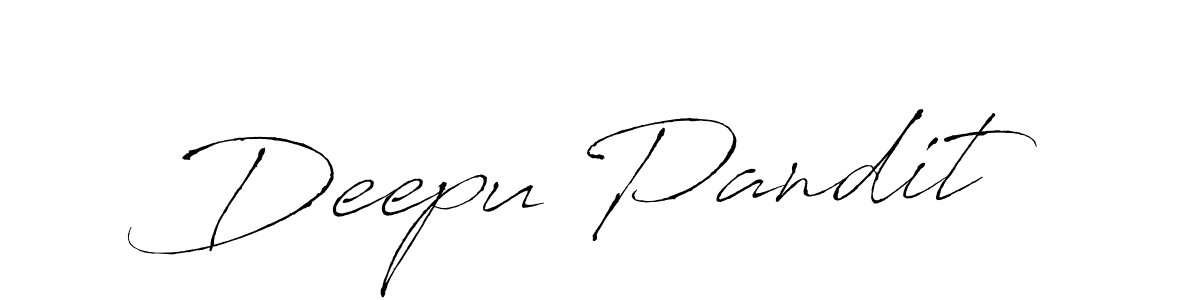 Use a signature maker to create a handwritten signature online. With this signature software, you can design (Antro_Vectra) your own signature for name Deepu Pandit. Deepu Pandit signature style 6 images and pictures png