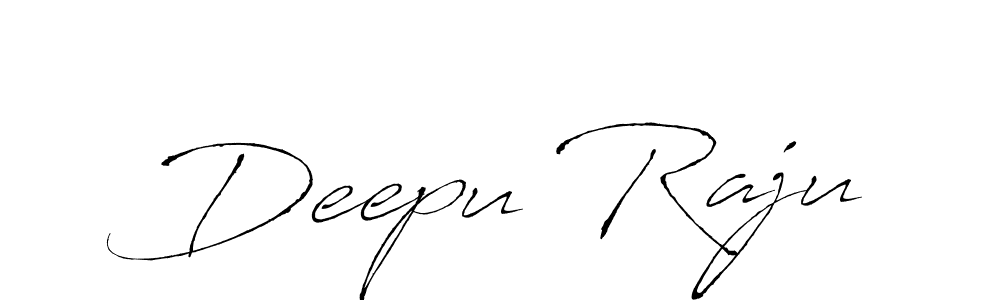 Deepu Raju stylish signature style. Best Handwritten Sign (Antro_Vectra) for my name. Handwritten Signature Collection Ideas for my name Deepu Raju. Deepu Raju signature style 6 images and pictures png