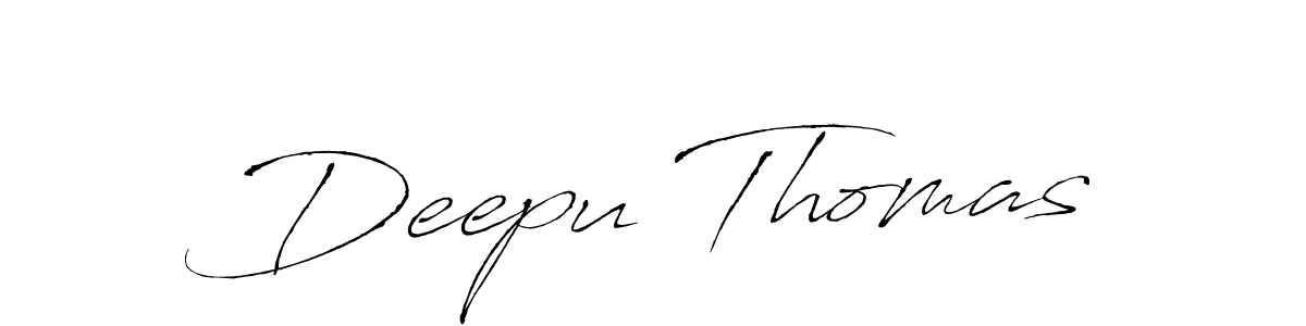 How to make Deepu Thomas signature? Antro_Vectra is a professional autograph style. Create handwritten signature for Deepu Thomas name. Deepu Thomas signature style 6 images and pictures png