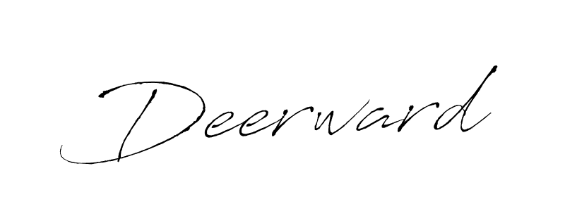 Create a beautiful signature design for name Deerward. With this signature (Antro_Vectra) fonts, you can make a handwritten signature for free. Deerward signature style 6 images and pictures png