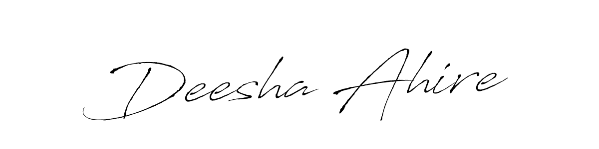 if you are searching for the best signature style for your name Deesha Ahire. so please give up your signature search. here we have designed multiple signature styles  using Antro_Vectra. Deesha Ahire signature style 6 images and pictures png