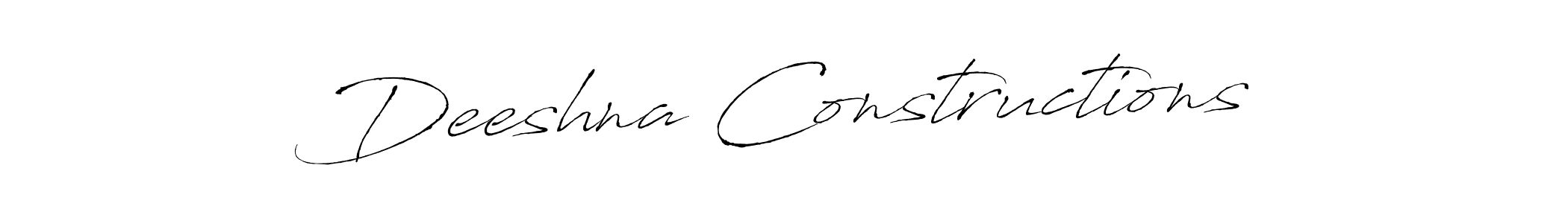 Deeshna Constructions stylish signature style. Best Handwritten Sign (Antro_Vectra) for my name. Handwritten Signature Collection Ideas for my name Deeshna Constructions. Deeshna Constructions signature style 6 images and pictures png