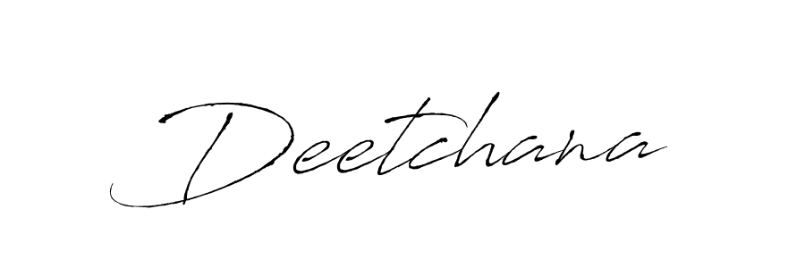 Deetchana stylish signature style. Best Handwritten Sign (Antro_Vectra) for my name. Handwritten Signature Collection Ideas for my name Deetchana. Deetchana signature style 6 images and pictures png