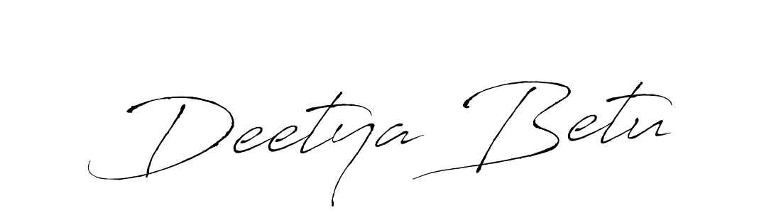 You should practise on your own different ways (Antro_Vectra) to write your name (Deetya Betu) in signature. don't let someone else do it for you. Deetya Betu signature style 6 images and pictures png
