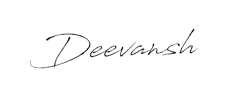 How to make Deevansh signature? Antro_Vectra is a professional autograph style. Create handwritten signature for Deevansh name. Deevansh signature style 6 images and pictures png