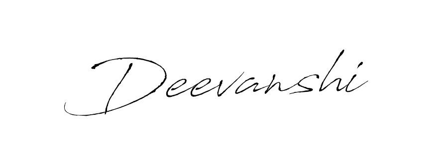 Deevanshi stylish signature style. Best Handwritten Sign (Antro_Vectra) for my name. Handwritten Signature Collection Ideas for my name Deevanshi. Deevanshi signature style 6 images and pictures png