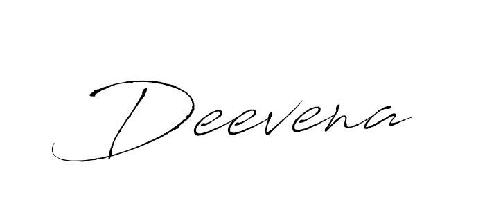 Create a beautiful signature design for name Deevena. With this signature (Antro_Vectra) fonts, you can make a handwritten signature for free. Deevena signature style 6 images and pictures png