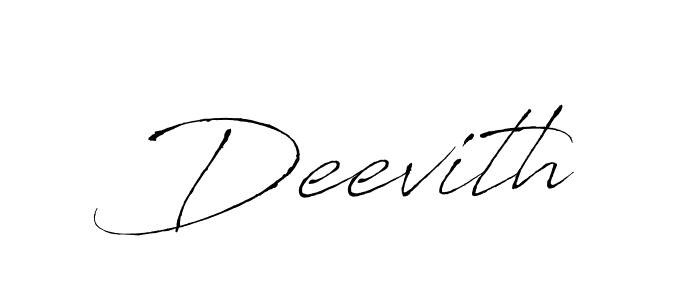 Deevith stylish signature style. Best Handwritten Sign (Antro_Vectra) for my name. Handwritten Signature Collection Ideas for my name Deevith. Deevith signature style 6 images and pictures png