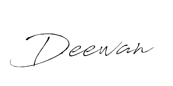 Design your own signature with our free online signature maker. With this signature software, you can create a handwritten (Antro_Vectra) signature for name Deewan. Deewan signature style 6 images and pictures png