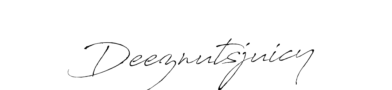 How to make Deeznutsjuicy signature? Antro_Vectra is a professional autograph style. Create handwritten signature for Deeznutsjuicy name. Deeznutsjuicy signature style 6 images and pictures png