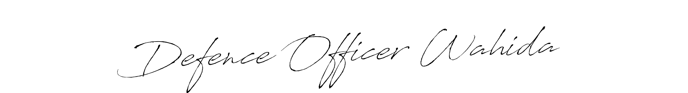 How to make Defence Officer Wahida signature? Antro_Vectra is a professional autograph style. Create handwritten signature for Defence Officer Wahida name. Defence Officer Wahida signature style 6 images and pictures png