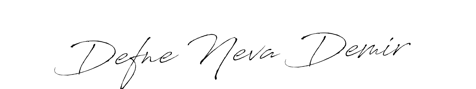 Create a beautiful signature design for name Defne Neva Demir. With this signature (Antro_Vectra) fonts, you can make a handwritten signature for free. Defne Neva Demir signature style 6 images and pictures png