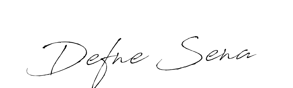 Defne Sena stylish signature style. Best Handwritten Sign (Antro_Vectra) for my name. Handwritten Signature Collection Ideas for my name Defne Sena. Defne Sena signature style 6 images and pictures png