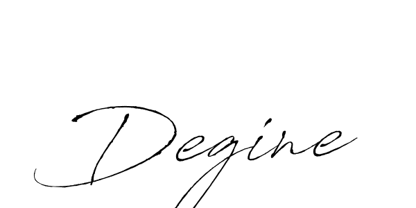 Design your own signature with our free online signature maker. With this signature software, you can create a handwritten (Antro_Vectra) signature for name Degine. Degine signature style 6 images and pictures png