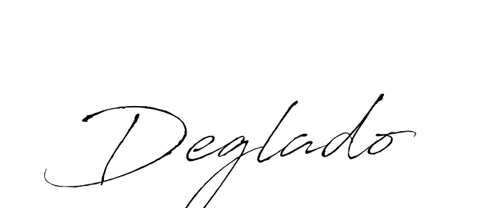 Use a signature maker to create a handwritten signature online. With this signature software, you can design (Antro_Vectra) your own signature for name Deglado. Deglado signature style 6 images and pictures png