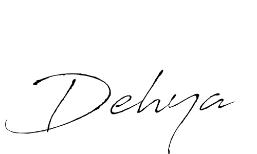 Create a beautiful signature design for name Dehya. With this signature (Antro_Vectra) fonts, you can make a handwritten signature for free. Dehya signature style 6 images and pictures png