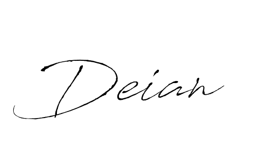Make a beautiful signature design for name Deian. With this signature (Antro_Vectra) style, you can create a handwritten signature for free. Deian signature style 6 images and pictures png