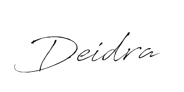 Design your own signature with our free online signature maker. With this signature software, you can create a handwritten (Antro_Vectra) signature for name Deidra. Deidra signature style 6 images and pictures png