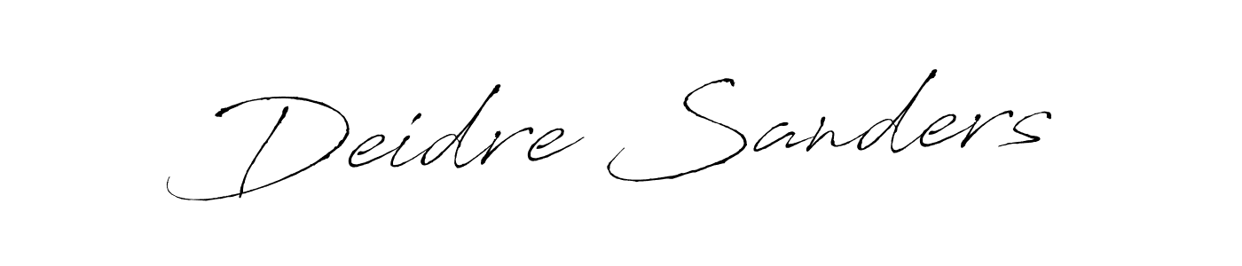 How to make Deidre Sanders signature? Antro_Vectra is a professional autograph style. Create handwritten signature for Deidre Sanders name. Deidre Sanders signature style 6 images and pictures png