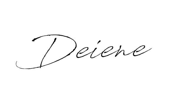 Deiene stylish signature style. Best Handwritten Sign (Antro_Vectra) for my name. Handwritten Signature Collection Ideas for my name Deiene. Deiene signature style 6 images and pictures png