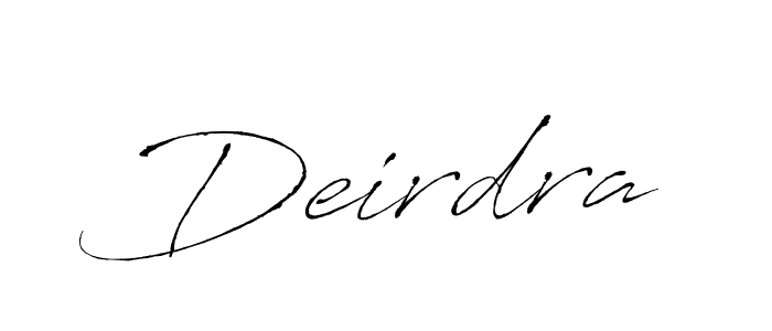 Make a beautiful signature design for name Deirdra. With this signature (Antro_Vectra) style, you can create a handwritten signature for free. Deirdra signature style 6 images and pictures png