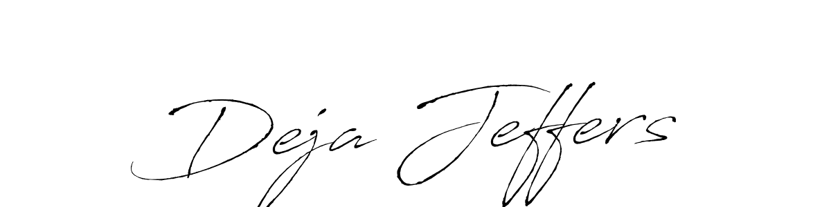 How to make Deja Jeffers signature? Antro_Vectra is a professional autograph style. Create handwritten signature for Deja Jeffers name. Deja Jeffers signature style 6 images and pictures png