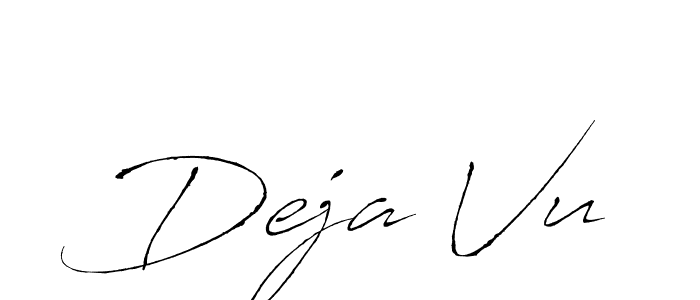 Design your own signature with our free online signature maker. With this signature software, you can create a handwritten (Antro_Vectra) signature for name Deja Vu. Deja Vu signature style 6 images and pictures png