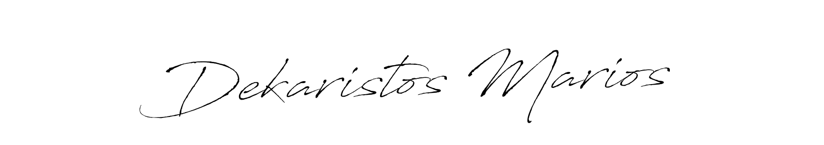 Dekaristos Marios stylish signature style. Best Handwritten Sign (Antro_Vectra) for my name. Handwritten Signature Collection Ideas for my name Dekaristos Marios. Dekaristos Marios signature style 6 images and pictures png