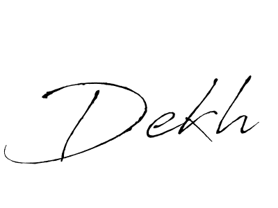 Also we have Dekh name is the best signature style. Create professional handwritten signature collection using Antro_Vectra autograph style. Dekh signature style 6 images and pictures png
