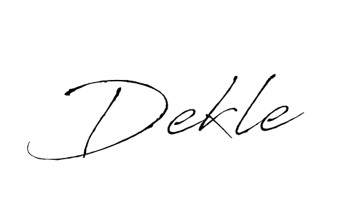 if you are searching for the best signature style for your name Dekle. so please give up your signature search. here we have designed multiple signature styles  using Antro_Vectra. Dekle signature style 6 images and pictures png