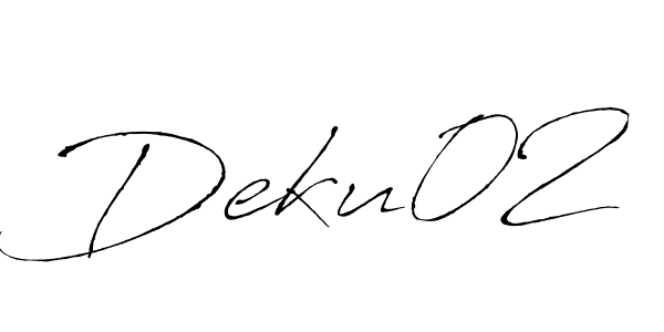 if you are searching for the best signature style for your name Deku02. so please give up your signature search. here we have designed multiple signature styles  using Antro_Vectra. Deku02 signature style 6 images and pictures png