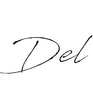Antro_Vectra is a professional signature style that is perfect for those who want to add a touch of class to their signature. It is also a great choice for those who want to make their signature more unique. Get Del name to fancy signature for free. Del signature style 6 images and pictures png