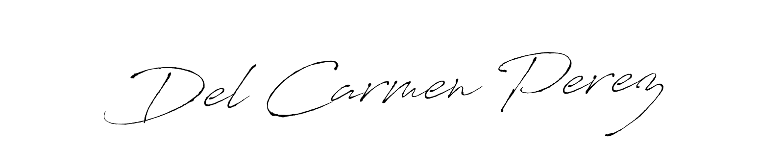 Make a beautiful signature design for name Del Carmen Perez. Use this online signature maker to create a handwritten signature for free. Del Carmen Perez signature style 6 images and pictures png