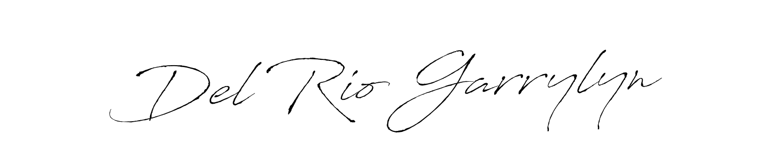 Del Rio Garrylyn stylish signature style. Best Handwritten Sign (Antro_Vectra) for my name. Handwritten Signature Collection Ideas for my name Del Rio Garrylyn. Del Rio Garrylyn signature style 6 images and pictures png