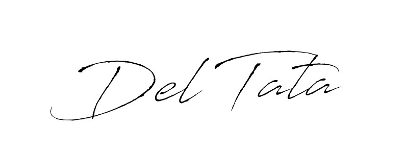 Use a signature maker to create a handwritten signature online. With this signature software, you can design (Antro_Vectra) your own signature for name Del Tata. Del Tata signature style 6 images and pictures png