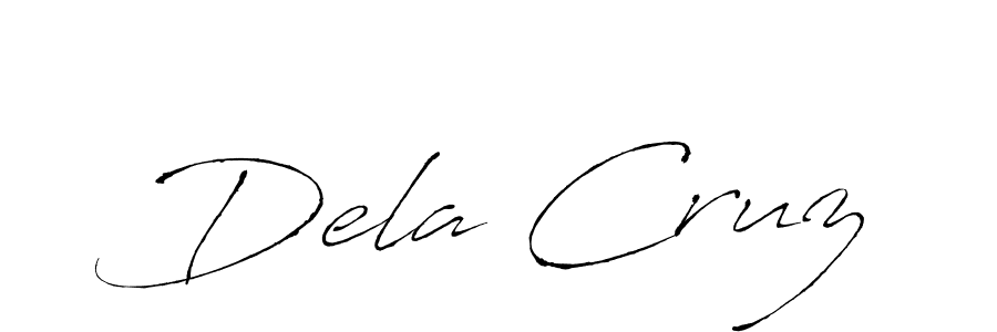 Dela Cruz stylish signature style. Best Handwritten Sign (Antro_Vectra) for my name. Handwritten Signature Collection Ideas for my name Dela Cruz. Dela Cruz signature style 6 images and pictures png