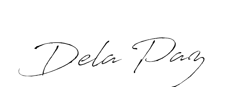 Also we have Dela Paz name is the best signature style. Create professional handwritten signature collection using Antro_Vectra autograph style. Dela Paz signature style 6 images and pictures png