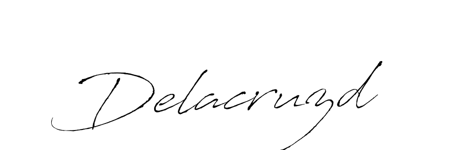 How to make Delacruzd name signature. Use Antro_Vectra style for creating short signs online. This is the latest handwritten sign. Delacruzd signature style 6 images and pictures png