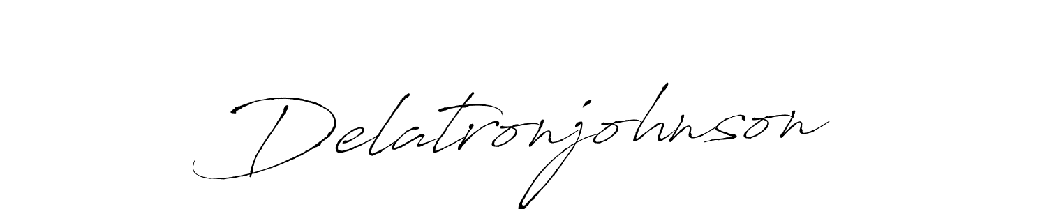 Design your own signature with our free online signature maker. With this signature software, you can create a handwritten (Antro_Vectra) signature for name Delatronjohnson. Delatronjohnson signature style 6 images and pictures png