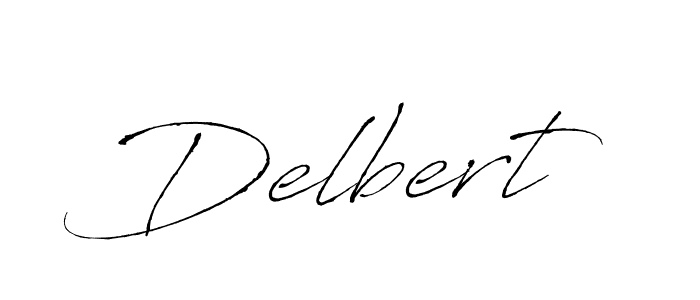 Make a beautiful signature design for name Delbert. With this signature (Antro_Vectra) style, you can create a handwritten signature for free. Delbert signature style 6 images and pictures png