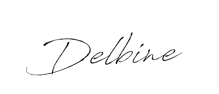 Delbine stylish signature style. Best Handwritten Sign (Antro_Vectra) for my name. Handwritten Signature Collection Ideas for my name Delbine. Delbine signature style 6 images and pictures png