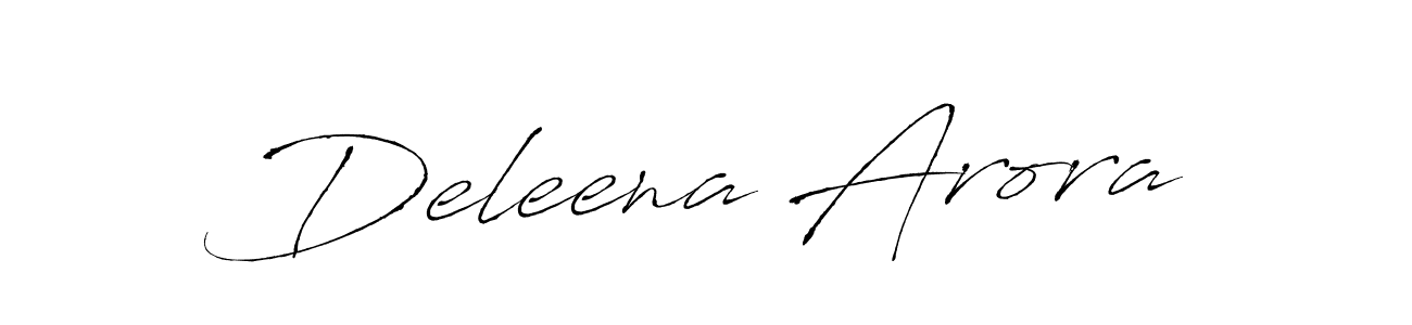 Also we have Deleena Arora name is the best signature style. Create professional handwritten signature collection using Antro_Vectra autograph style. Deleena Arora signature style 6 images and pictures png