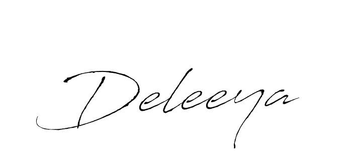 Design your own signature with our free online signature maker. With this signature software, you can create a handwritten (Antro_Vectra) signature for name Deleeya. Deleeya signature style 6 images and pictures png