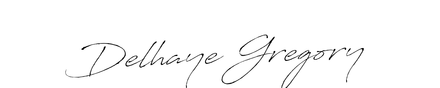 How to make Delhaye Gregory name signature. Use Antro_Vectra style for creating short signs online. This is the latest handwritten sign. Delhaye Gregory signature style 6 images and pictures png